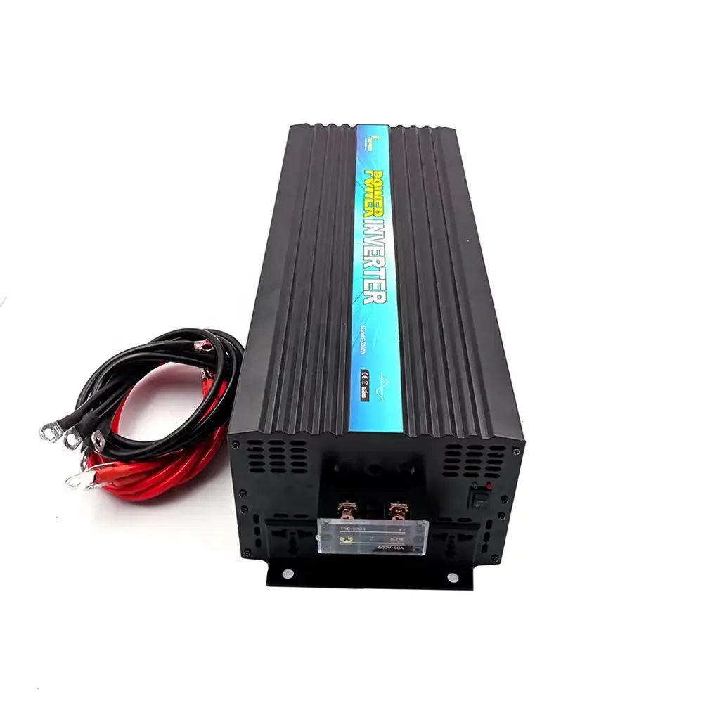 OEM 6000 Watts Pure Sine Wave Inverter High Frequency 24VDC to 230VAC Competitive Price with Remote Control Function For Caravan