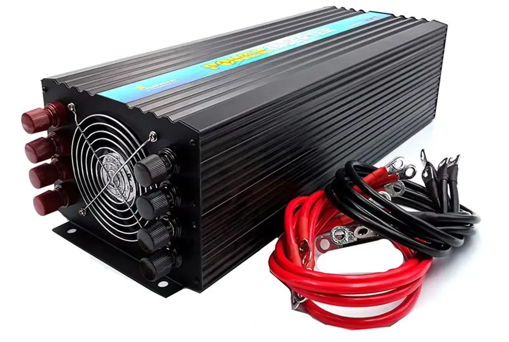 Best Black Color Intelligent High Frequency Battery 8000w 48v 110v 220v Type Optional Pure Sine Wave Solar PV Inverter For Car Camper Water Pump Motor Supplier, Product