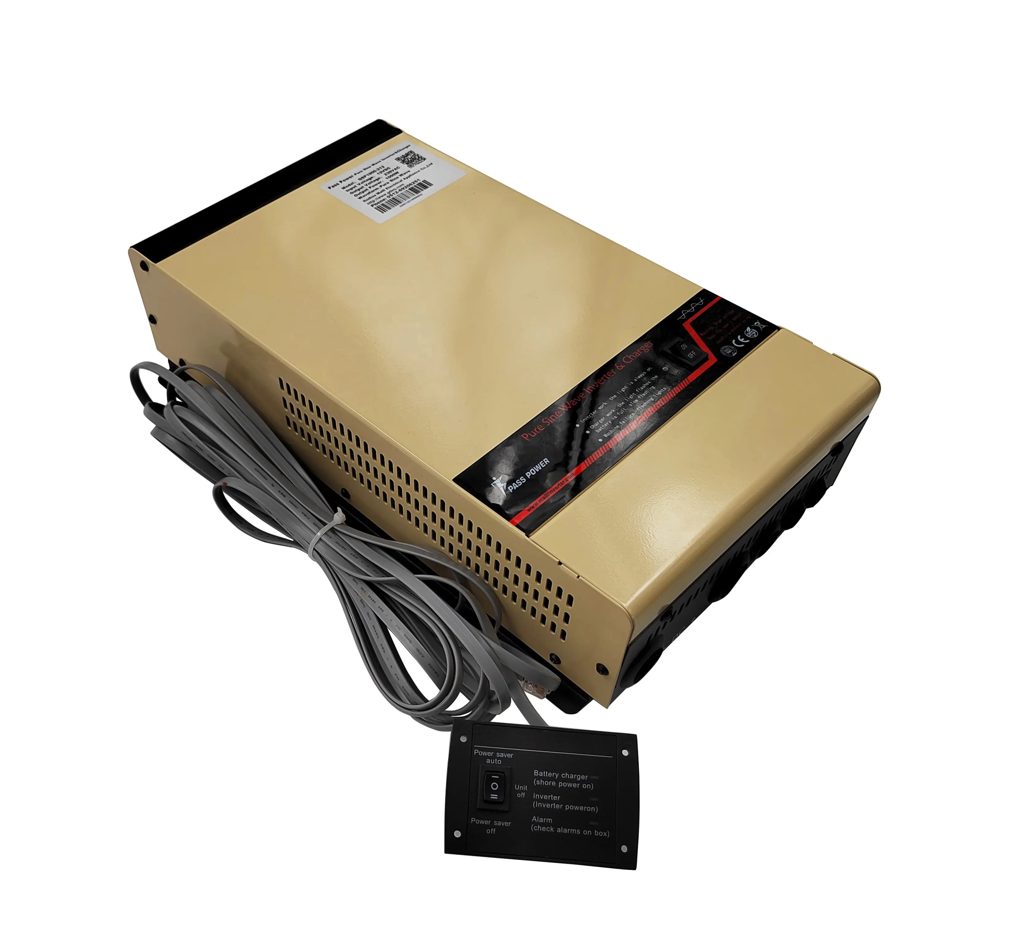 High-Quality New Tpye Ultra-thin 1000W 12v to  220v Offgrid  Pure Sine Wave Power Inverter with AC Charger Wall Mouted Ups for RV Motorhom Truck with Soft-start Supplier, Exporters