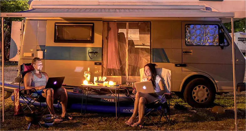 QSP3000W inverter is used in caravan