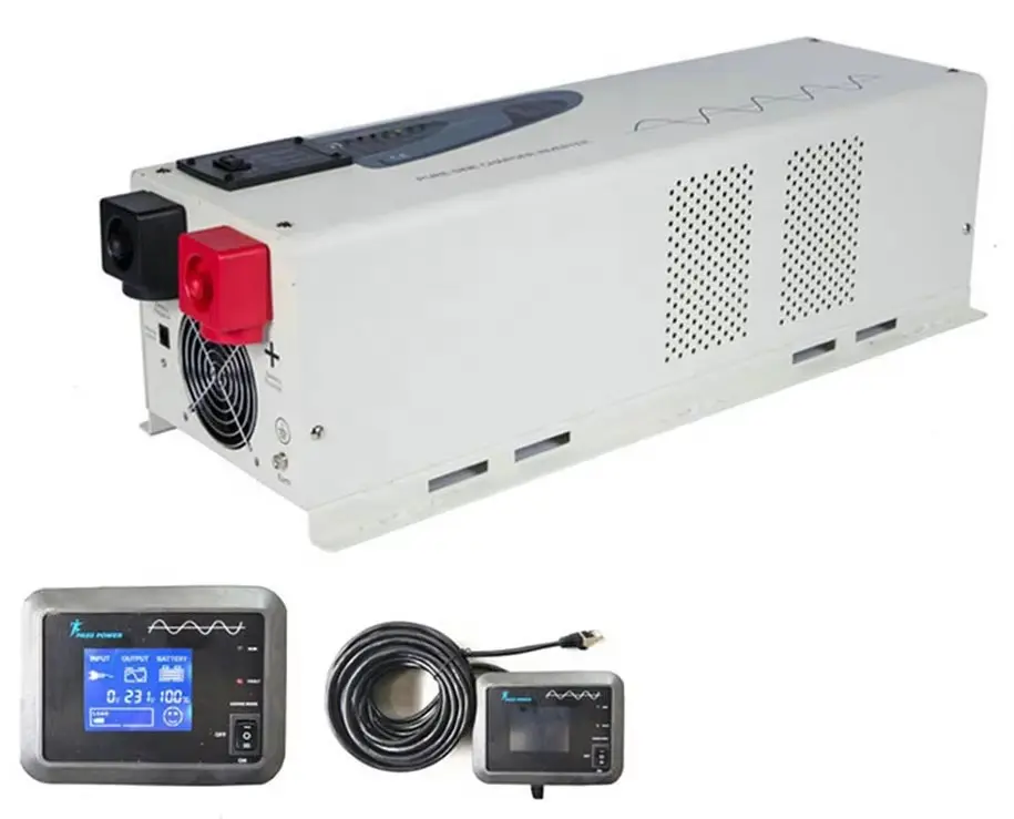CE Certification Maili Factory Wholesale DC24V 48V AC 120V AC230V 4000va Hybrid Charger for Car RV Pure Sine Wave Low Idle Current Single Phase Exporters, Exporter