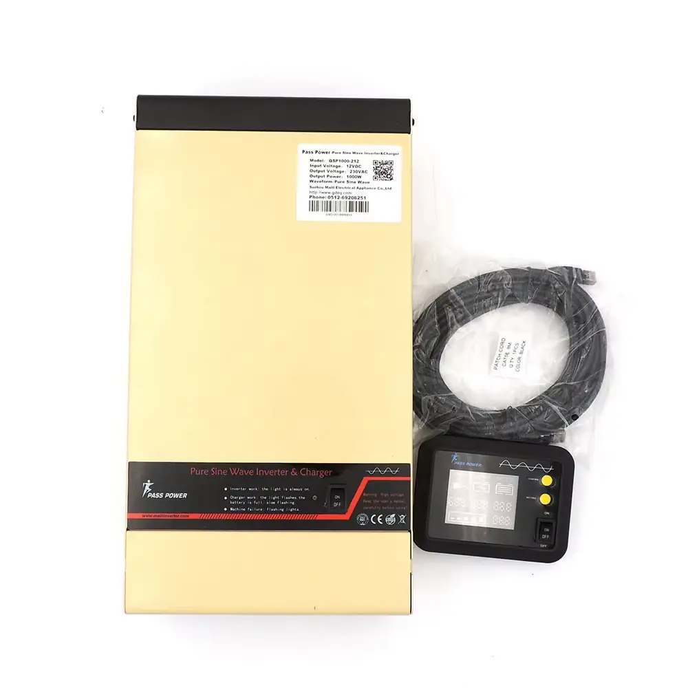 High-Quality CE ROHS CB Maili High Efficiency 95% Pure Sine Wave Inverter Charger 1500W with 24VDC Input and 110VAC Output With LCD display Manufacturer, Product