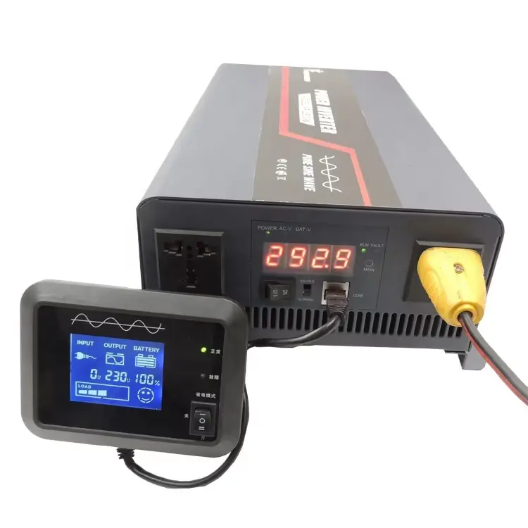 OEM Hot Selling XP3000 3000Watt Pure Sine Wave Power Inverter 24V DC to 120V AC Converter with New LCD Display for Camping Manufacturers, Suppliers