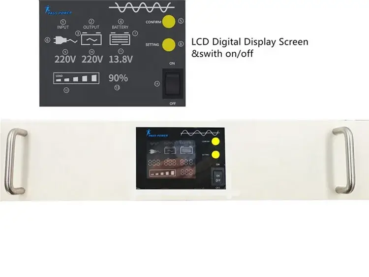 Custom Maili 2KW Rack-mounted Pure Sine Wave Integrated Inverter Charger, 110V/220V AC, 50/60Hz, Multiple Protections Manufacturer, Manufacturers