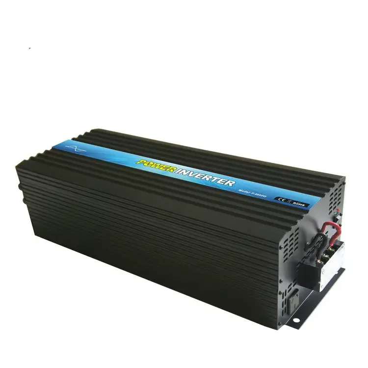 Best Black Color Intelligent High Frequency Battery 8000w 48v 110v 220v Type Optional Pure Sine Wave Solar PV Inverter For Car Camper Water Pump Motor Supplier, Product