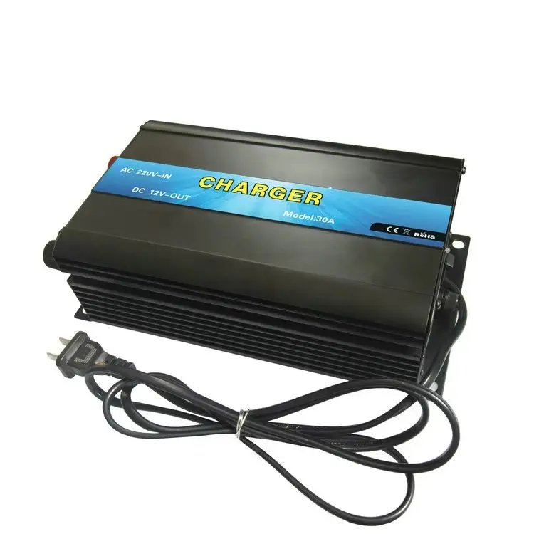 Cheap Business direct sales 3-Stage 12V 30A  Intelligent Battery Charger Lead Acid 110/220VAC 12/24VDC With Optional Function Smart charger For Daily Life Exporters, Products