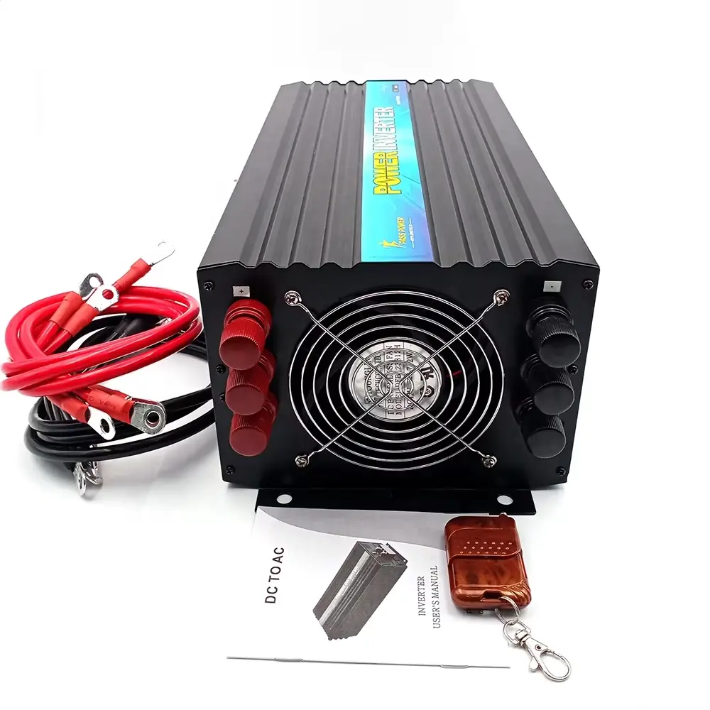 OEM CE RoHS Certified 4kva 4kw 4000 Watts Pure Sine Wave Power Inverter 48V to AC120V Remote Control Grid 4000W Inverter with Soft-start Function Suppliers, Factories