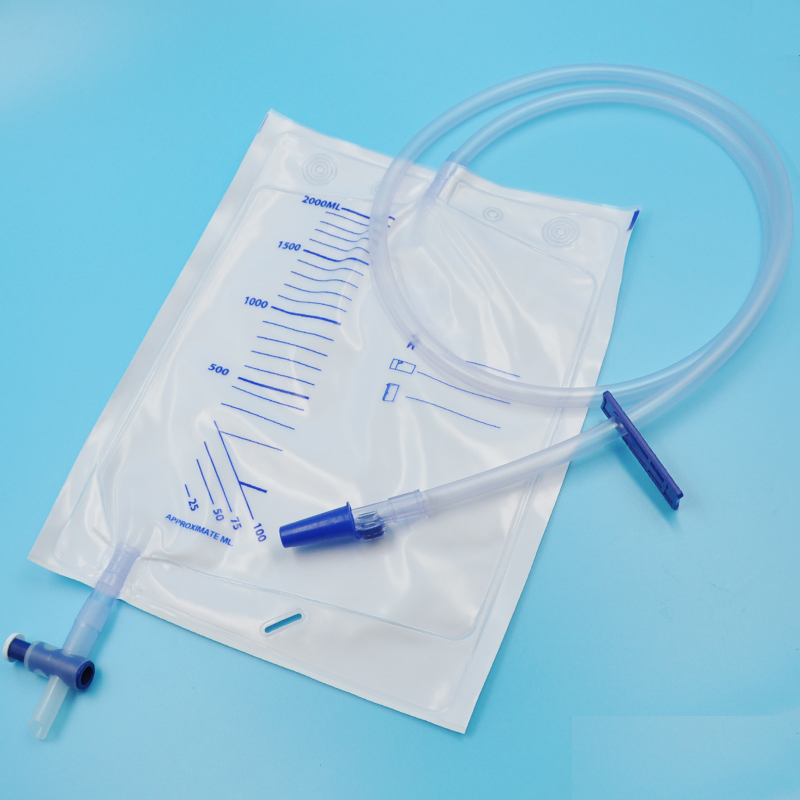 CE Certificated China Needleless Sampling Port Sterile Luxury 2000ml 2500ml 4000ml 5000ml 10000ml Close System Urine Drainage Bags Collection Bag