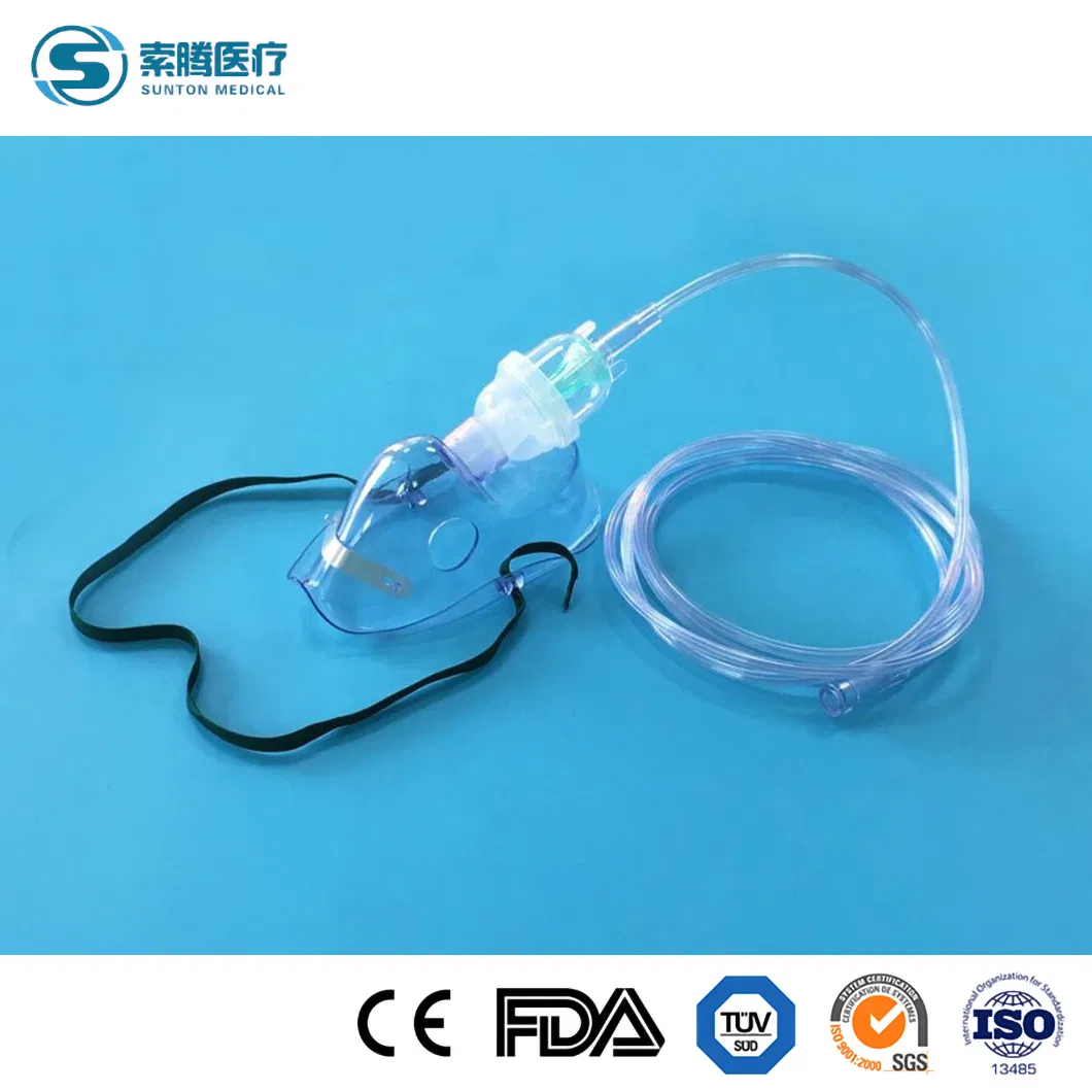 Sunton China Medical Nebulizer Mask Manufacturer 50*39*35cm Adult XL Nebulizer Mask in Stock Wholesale Medical Adult Therapy Nebulizer Mask Mask Oxygen with Bag