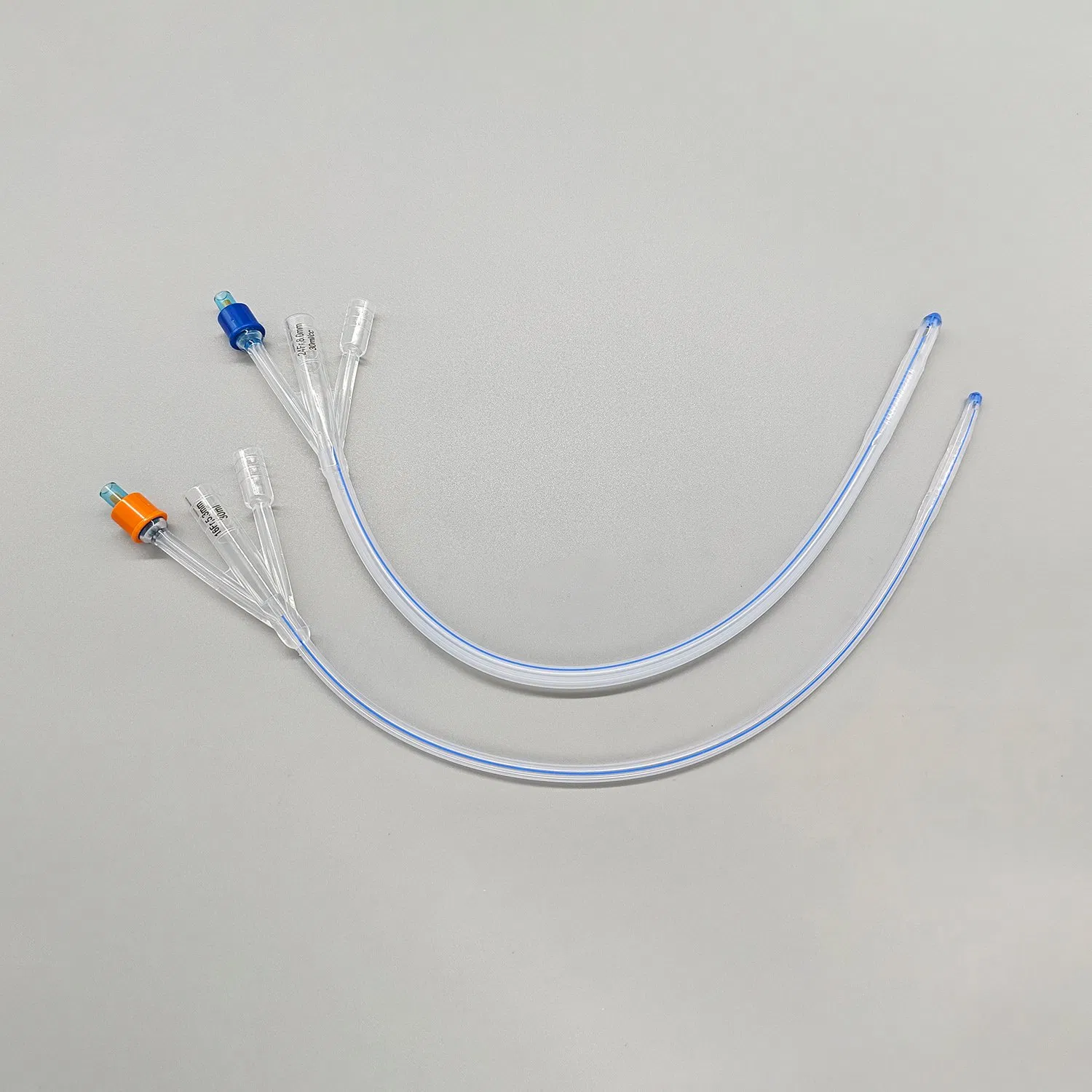 Dual Drainage Eyes 3-Way Irrigation Silicone Catheter