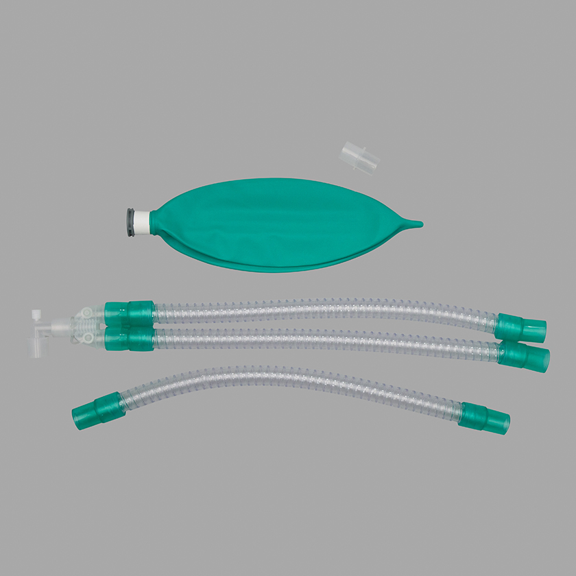 Easy to Clean Biocompatibility Tube Breathing Anesthesia Circuit Medical Grade Plastics Disposable Breathing Circuit