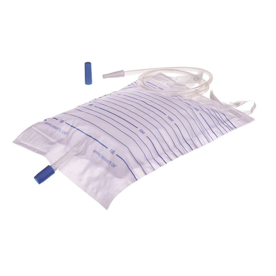 Eo Sterilized Medical Grade PVC 2000ml Disposable Urine Drainage Bag
