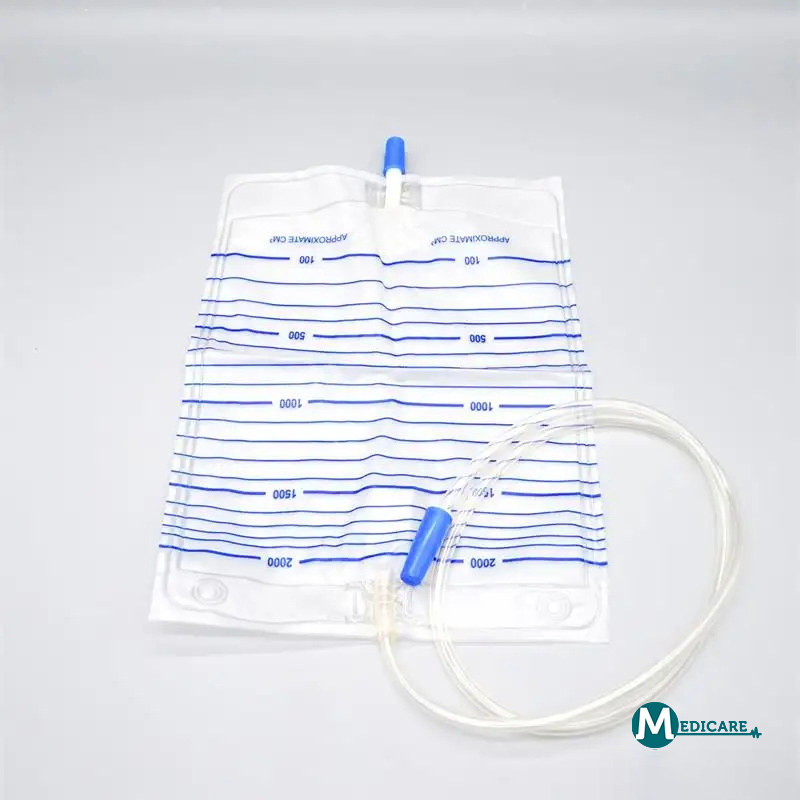 Manufacture Disposable Medical Adult Push-Poll with T-Valve Drainage Economic Urine Collection Bag