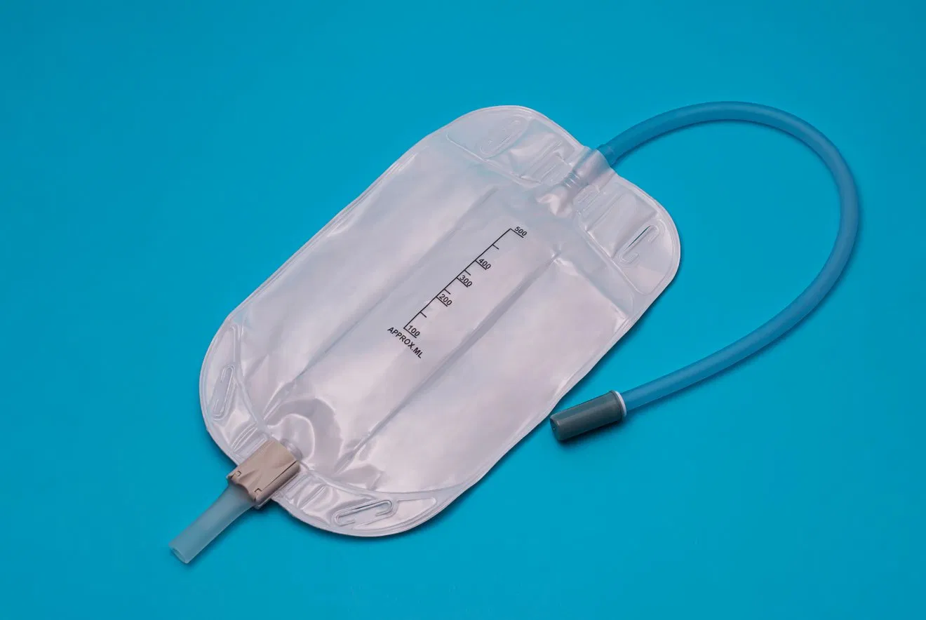 Disposable Urinary Drainage Collection Bag, Urine Bag 1000ml, with Non-Anti-Reflux Valve