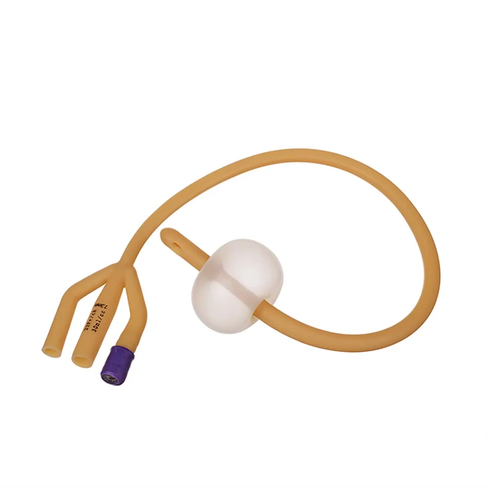 Disposable Sterile 100% Latex Foley Urine 100% Silicon Coated Urinary Catheter