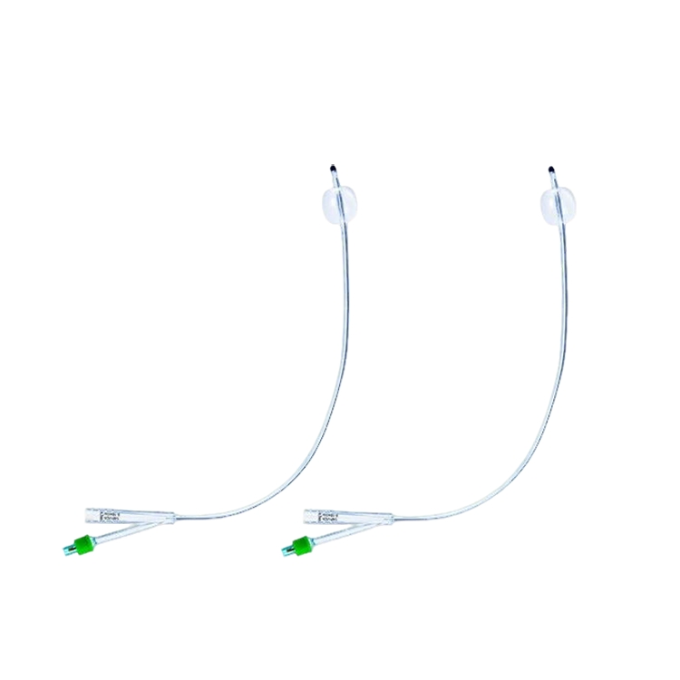 ISO CE Certified Medical Urinary Drainage 2 Way 3 Way 4 Silicone Latex Free Disposable Balloon Silicone Foley Catheters