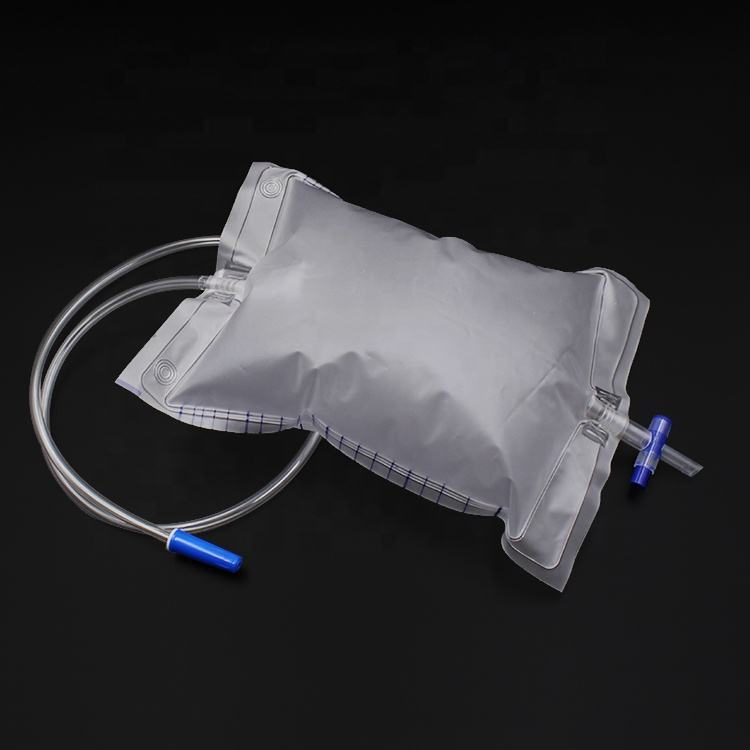 Disposable Adult Urine Drainage Bag 2000ml with T Valve