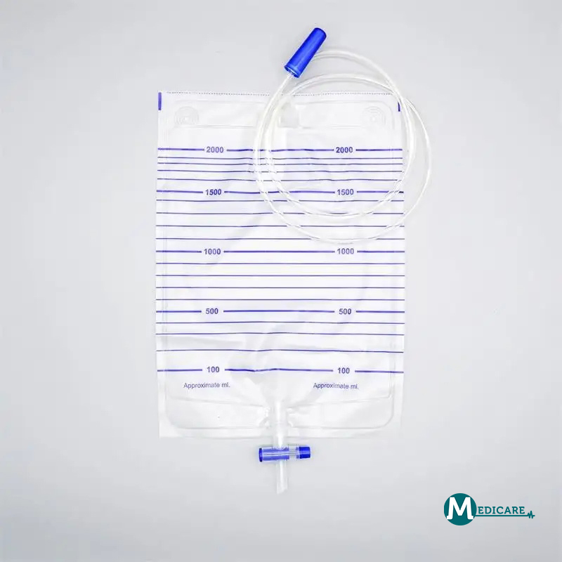 Manufacture Disposable Medical Adult Push-Poll with T-Valve Drainage Economic Urine Collection Bag