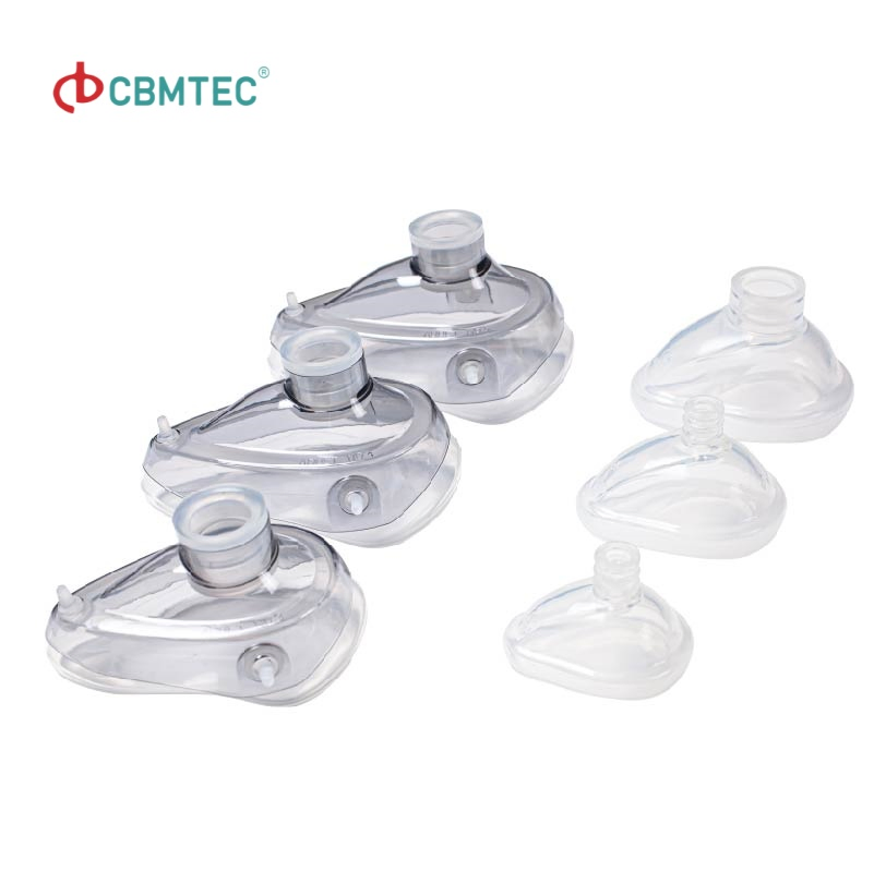 Silicone Oxygen Facial Anesthesia Mask with Cbmtec Trademark