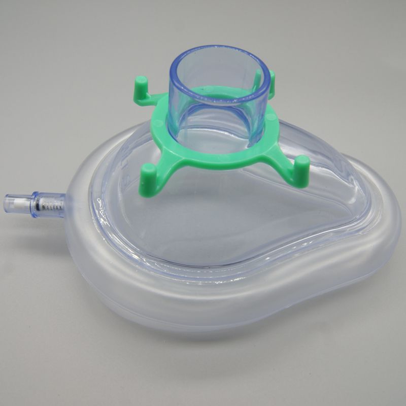 Disposable Medical Consumables Single Person Use Soft Medical PVC Anesthesia Mask with Air Cushion