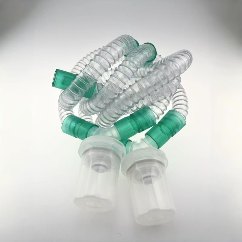 Hospital Supply Disposable Corrugated Tube Ventilator Circuit Use Machine Smoothbore Breathing Circuit