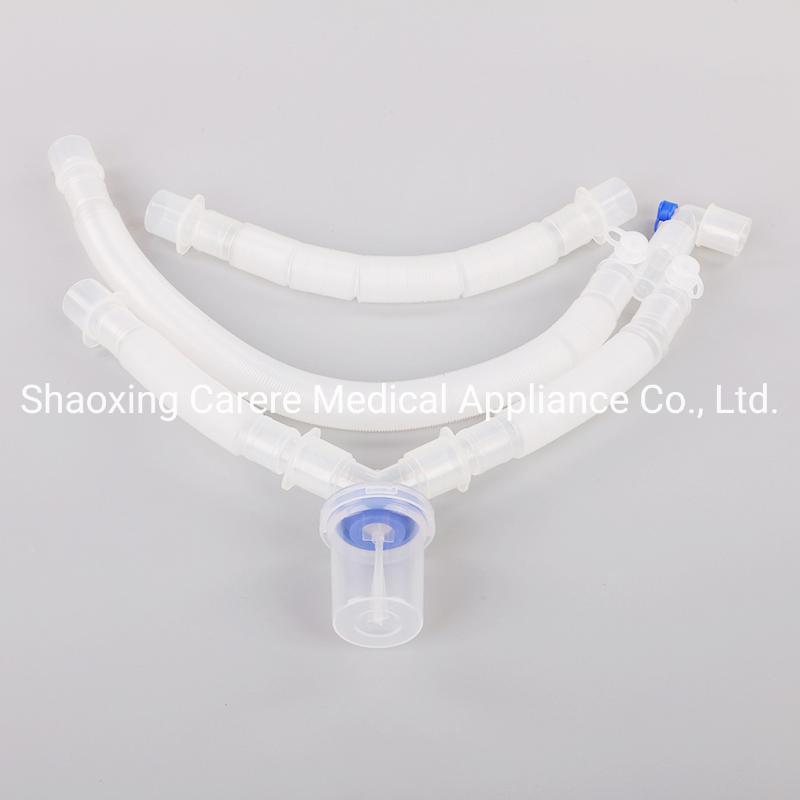 2023 High Quality Medical Products Disposable Ventilator Breathing Anesthesia Circuit with Watertraps for Hospital with CE ISO Accept ODM OEM