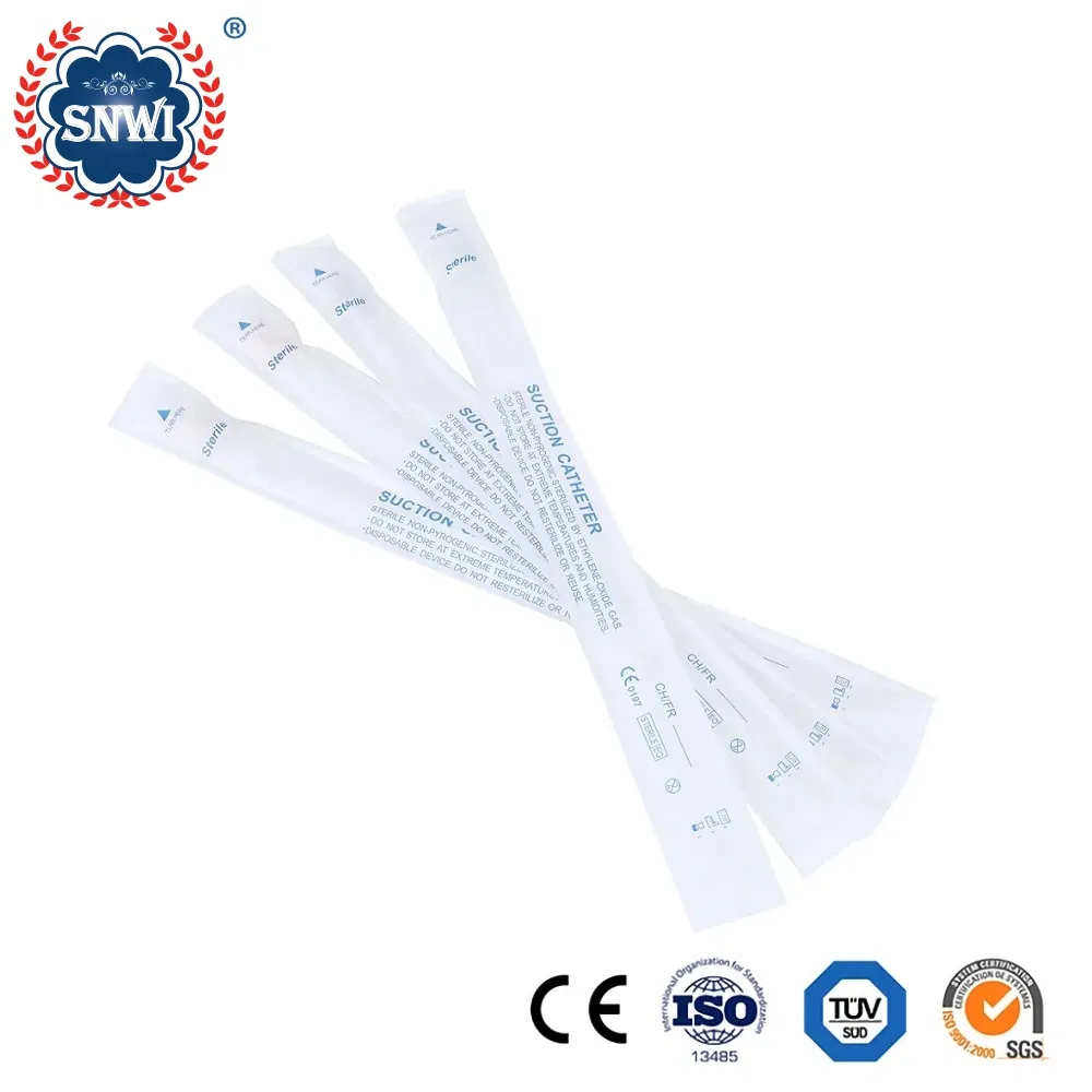 Medical Disposable Sterile PVC Infant Closed Sputum Suction Catheter Tube with Finger Type Control Connector