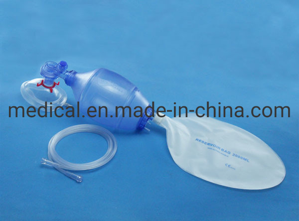 Disposable PVC Adult Manual Resuscitator Ambu Bag for Medical Use