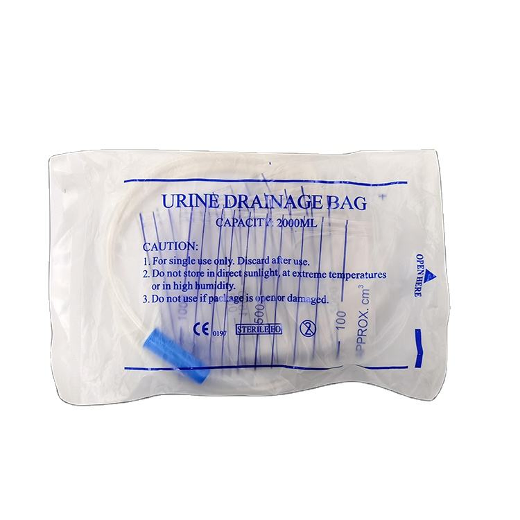 Medical Materials Sterile Medical Disposable Urine Bag Connector Adult Portable Drainage Urine Bag