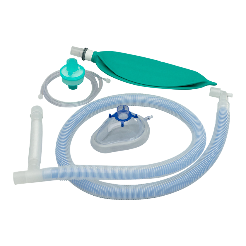 Easy to Clean Low Resistance Anesthesia Breathing Ventilator Circuit Disposable Breathing Circuit
