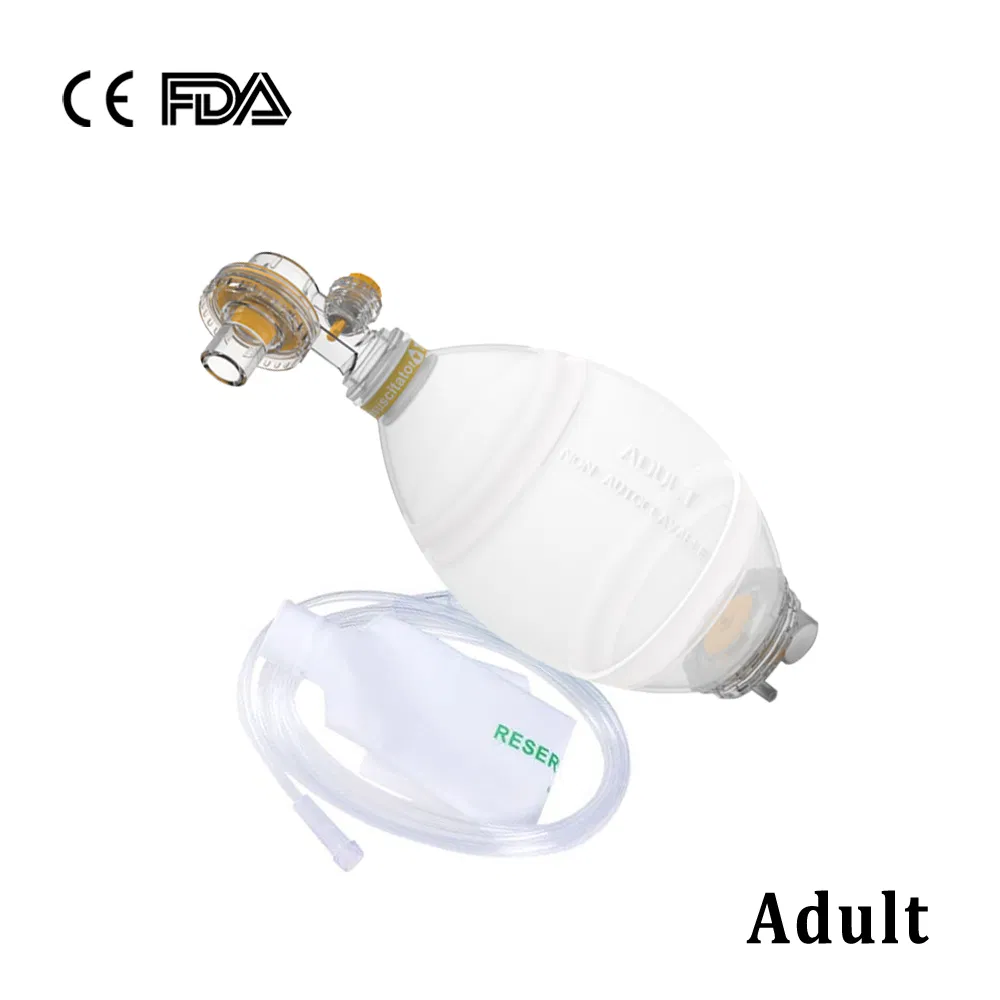 SEBS Ambu Bag with Oxygen Mask SEBS Manual Resuscitator Kit Set Ambu Bag Factory with CE FDA for Adult Pediatric Size