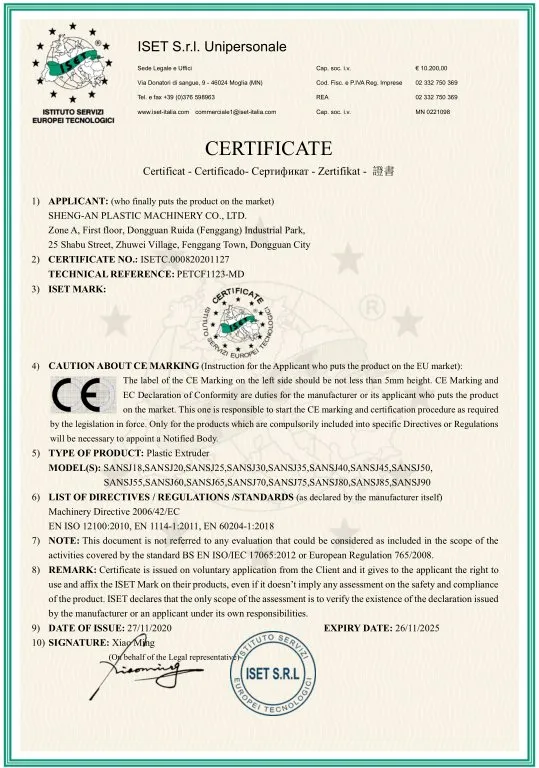 EU CE Certification