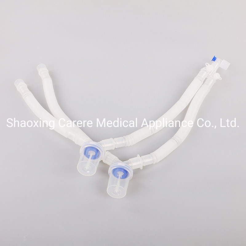2023 High Quality Medical Products Disposable Ventilator Breathing Anesthesia Circuit with Watertraps for Hospital with CE ISO Accept ODM OEM