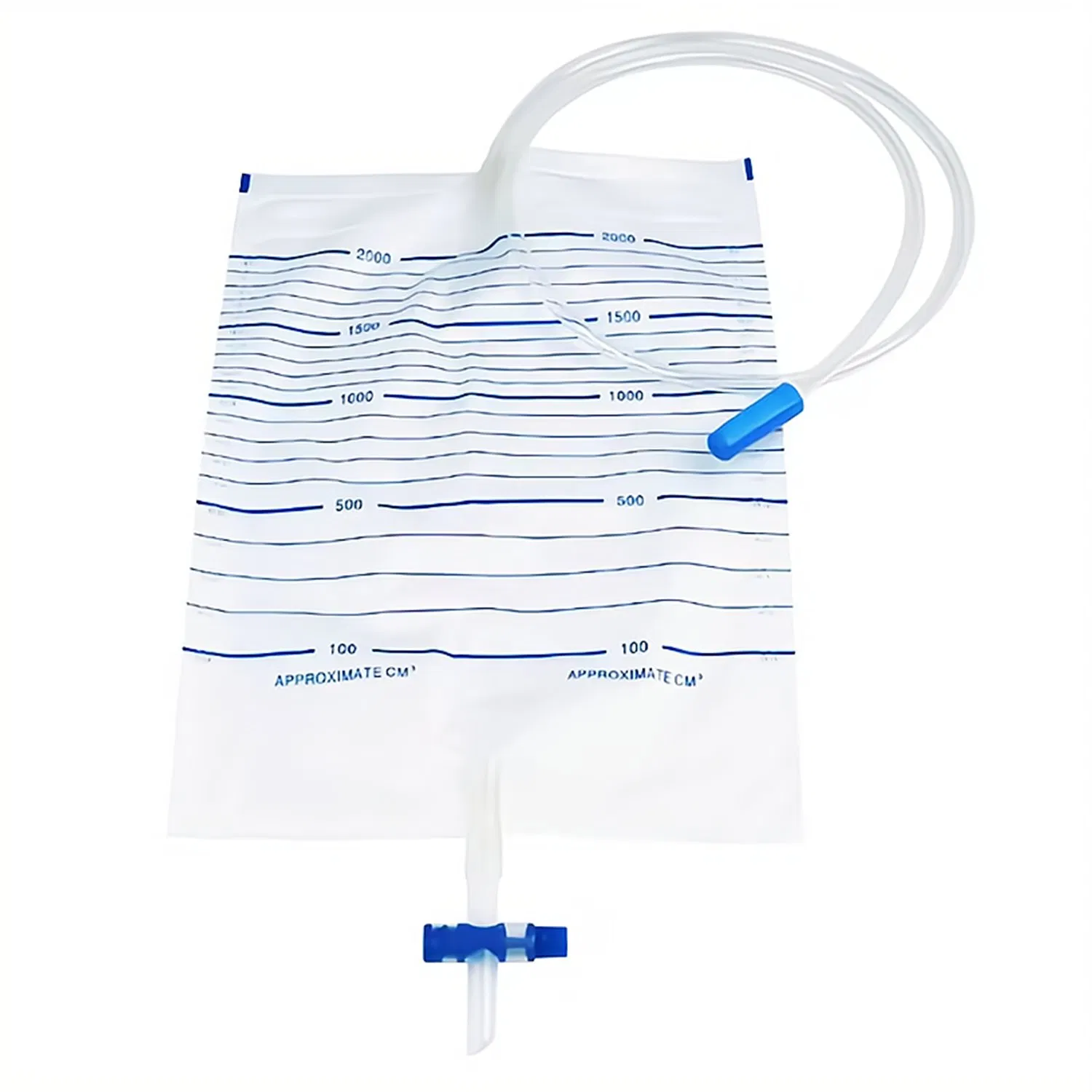 Professional Medical T Valve Urine Drainage Bag
