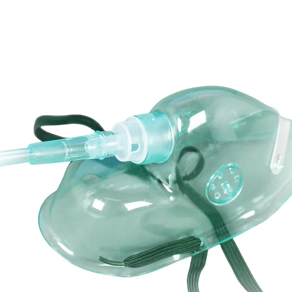 Medical PVC Oxygen Mask Adult and Child Sizes Suitable for Portable Home Oxygen Therapy