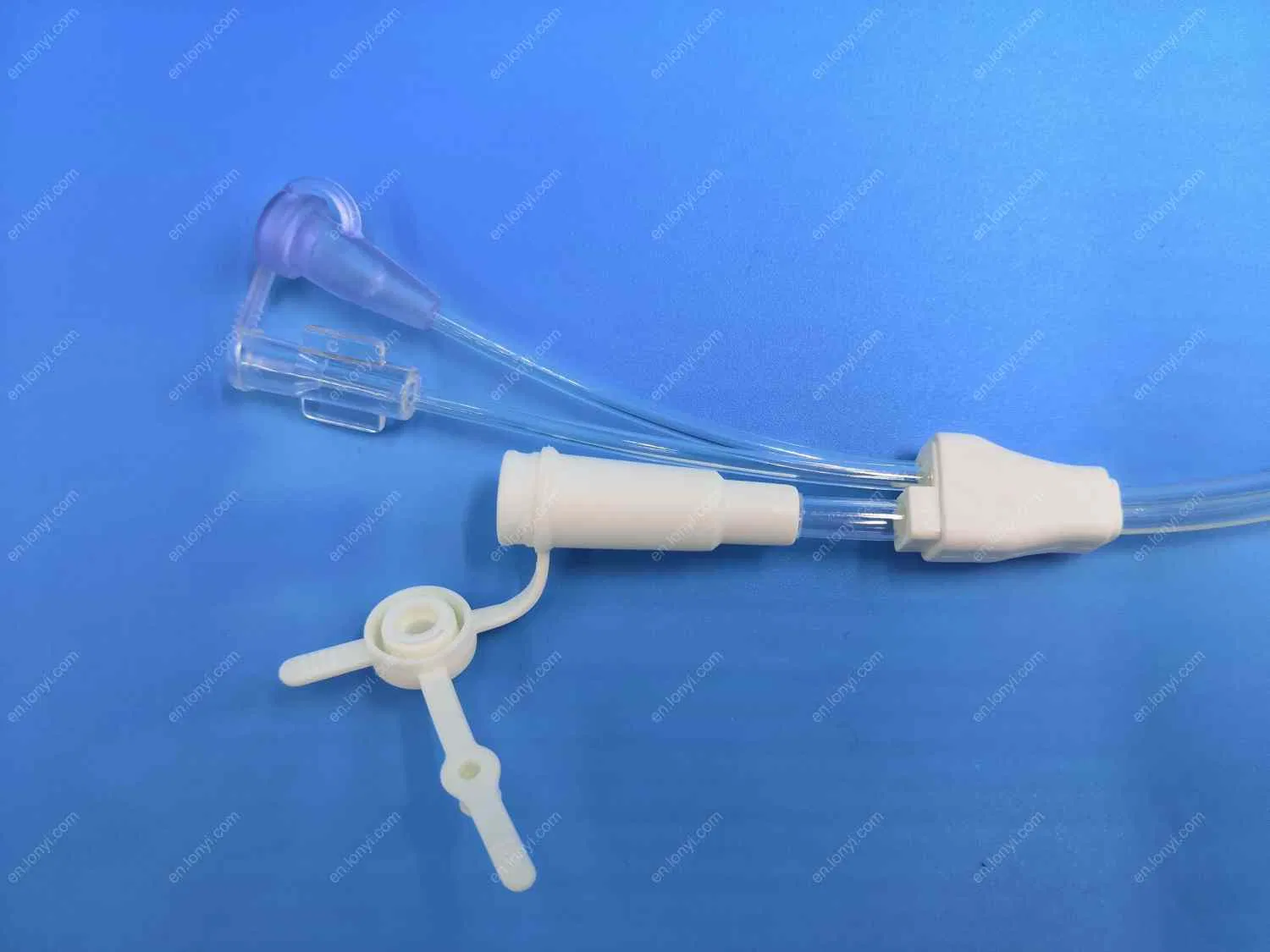 Hospital Disposable Triple Lumen Nasogastric Soft TPU Feeding Tube
