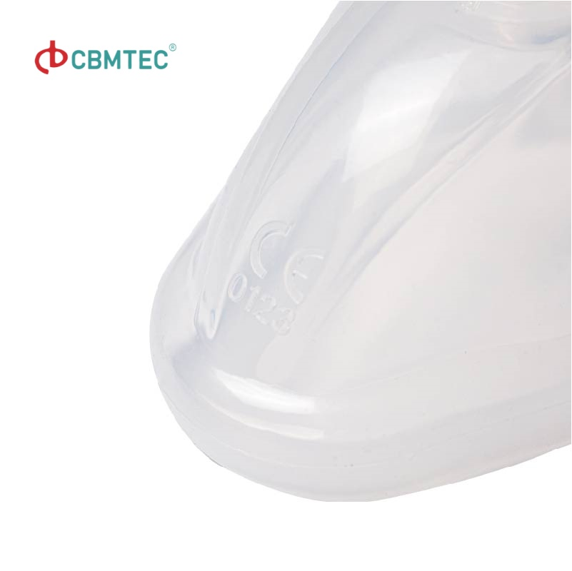 Silicone Oxygen Facial Anesthesia Mask with Cbmtec Trademark