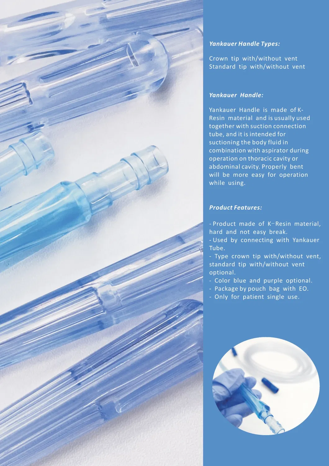 Yankauer Suction Set Disposable Catheter
