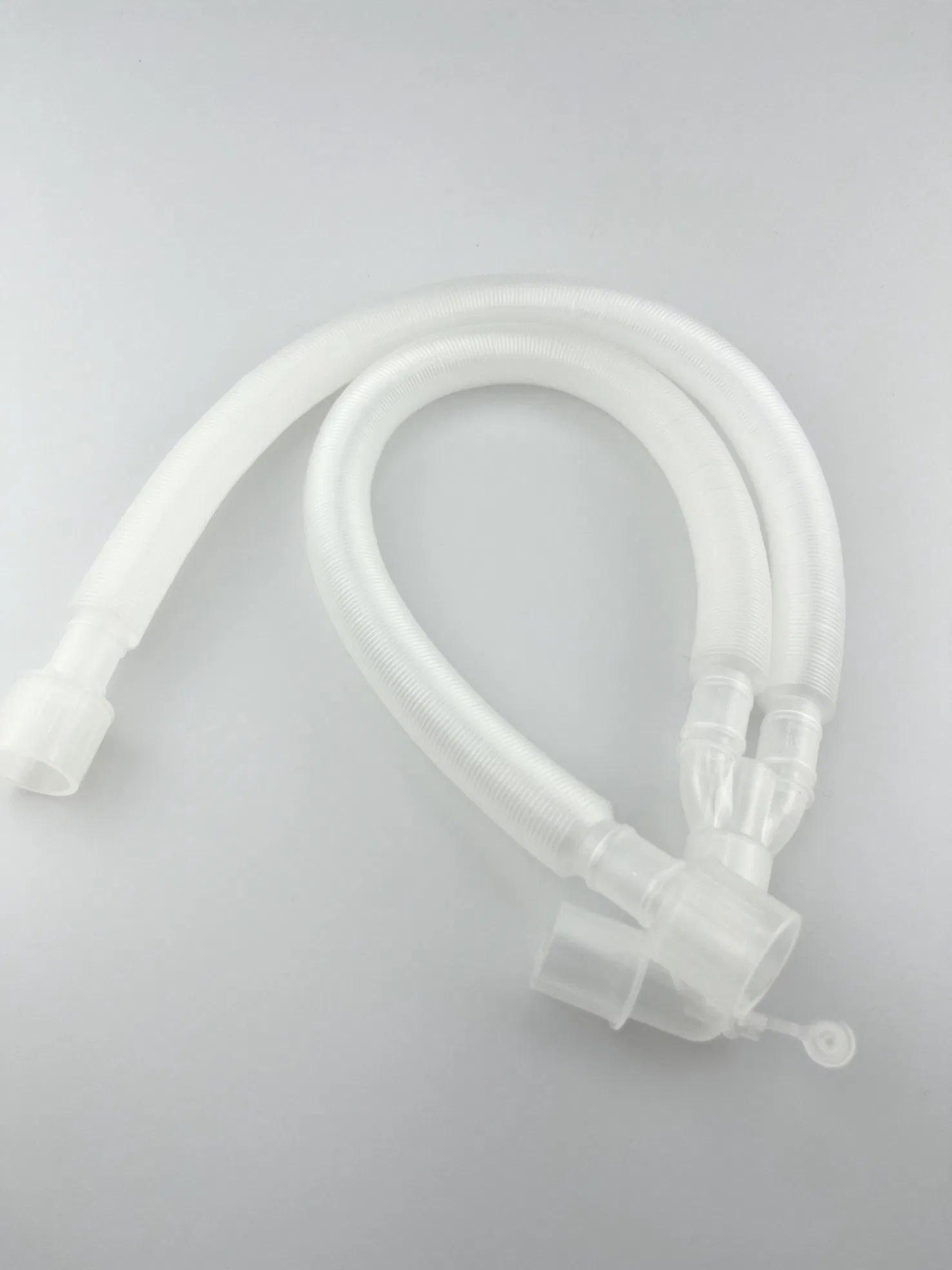 Disposable PVC Corrugated Tube Adult Ventilator Tube Anesthesia Breathing Circuit