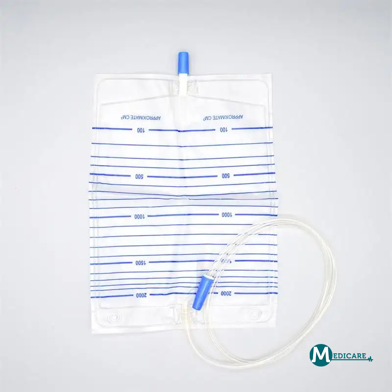 Manufacture Disposable Medical Adult Push-Poll with T-Valve Drainage Economic Urine Collection Bag