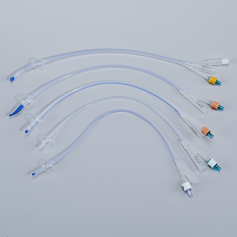 Long Term Urinary Drainage 100% Silicone Smooth Tip Silicone Foley Catheter for Clinical Use