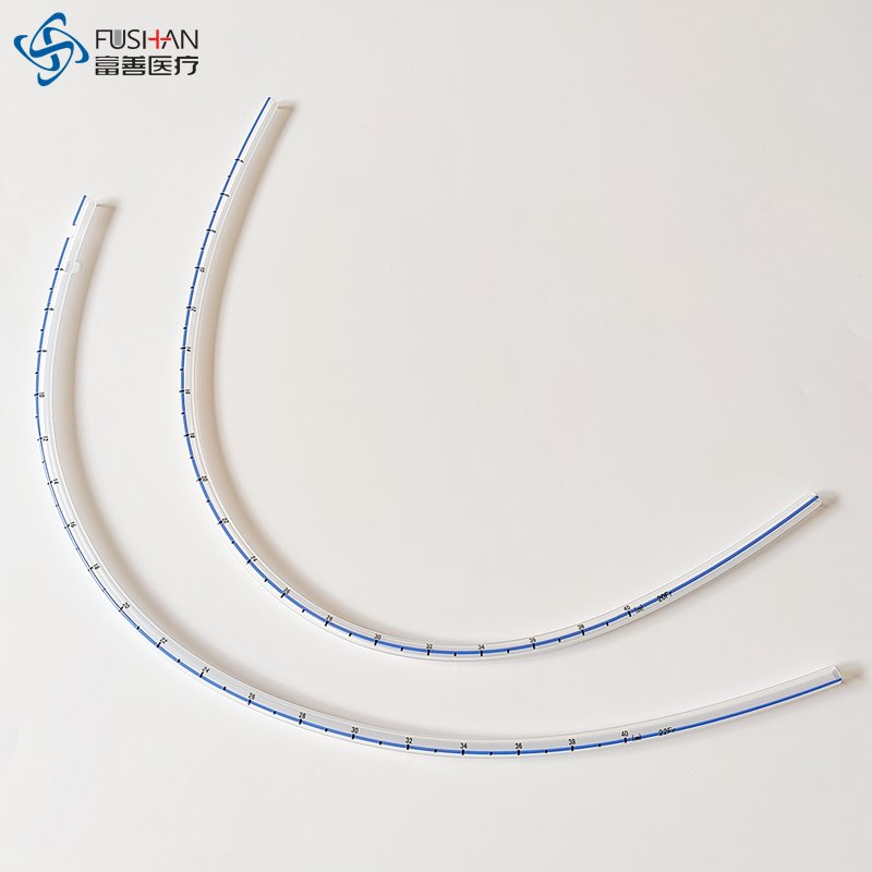 Fushan Disposable Medical Silicone Chest Drainage Intercostal Closed Suction Catheter of Adult Size for Cardiothoracic Surgery with CE, ISO and FDA 12-40fr
