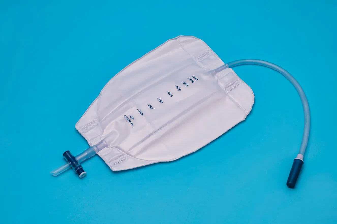 Disposable Urinary Drainage Collection Bag, Urine Bag 1000ml, with Non-Anti-Reflux Valve