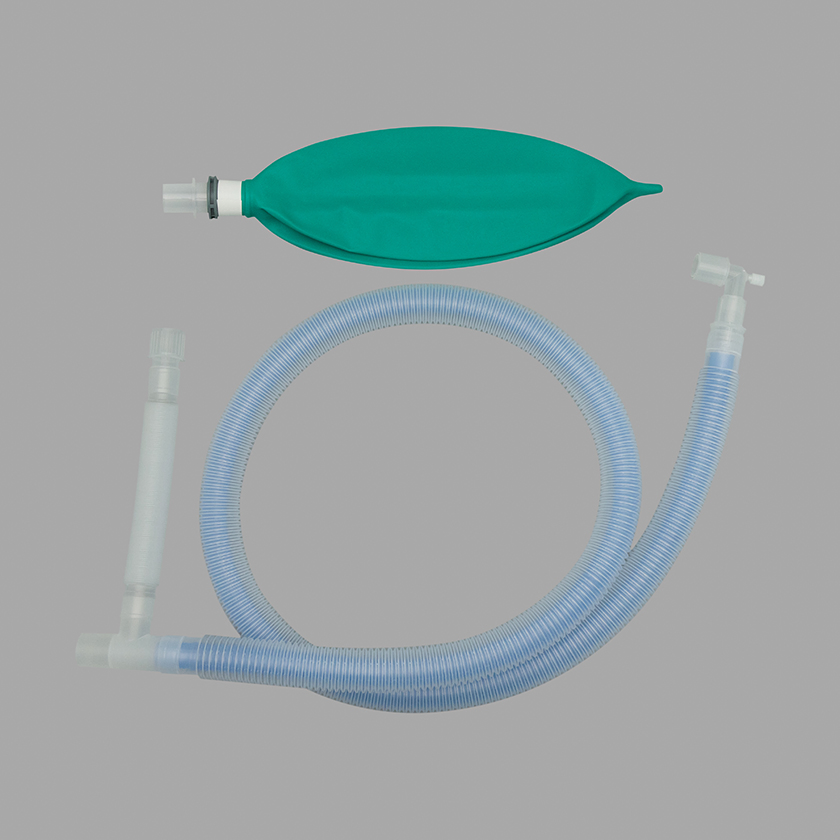 Easy to Clean Biocompatibility Tube Breathing Anesthesia Circuit Medical Grade Plastics Disposable Breathing Circuit