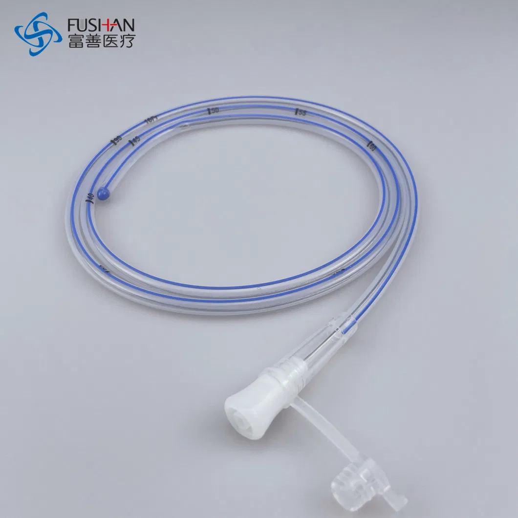 OEM ODM Disposable Sterile Medical Supplies Silicone Gastro-Duodenal Stomach Ng Feeding Tube with ISO New Standard Luer Lock Connector 6/8/10/12/14/16/18fr