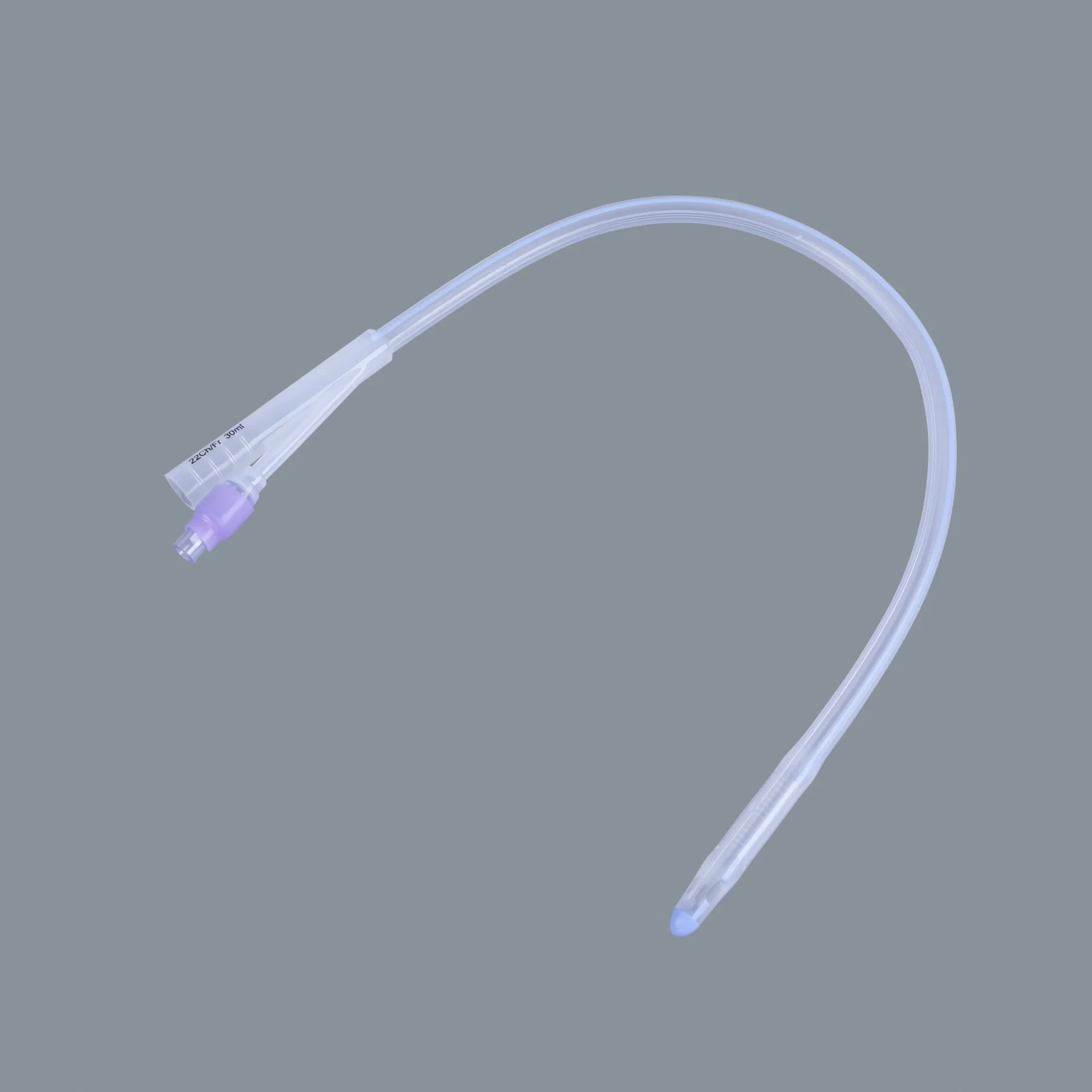 Steriled Medical Supply 100% Silicone Foley X-ray Catheter