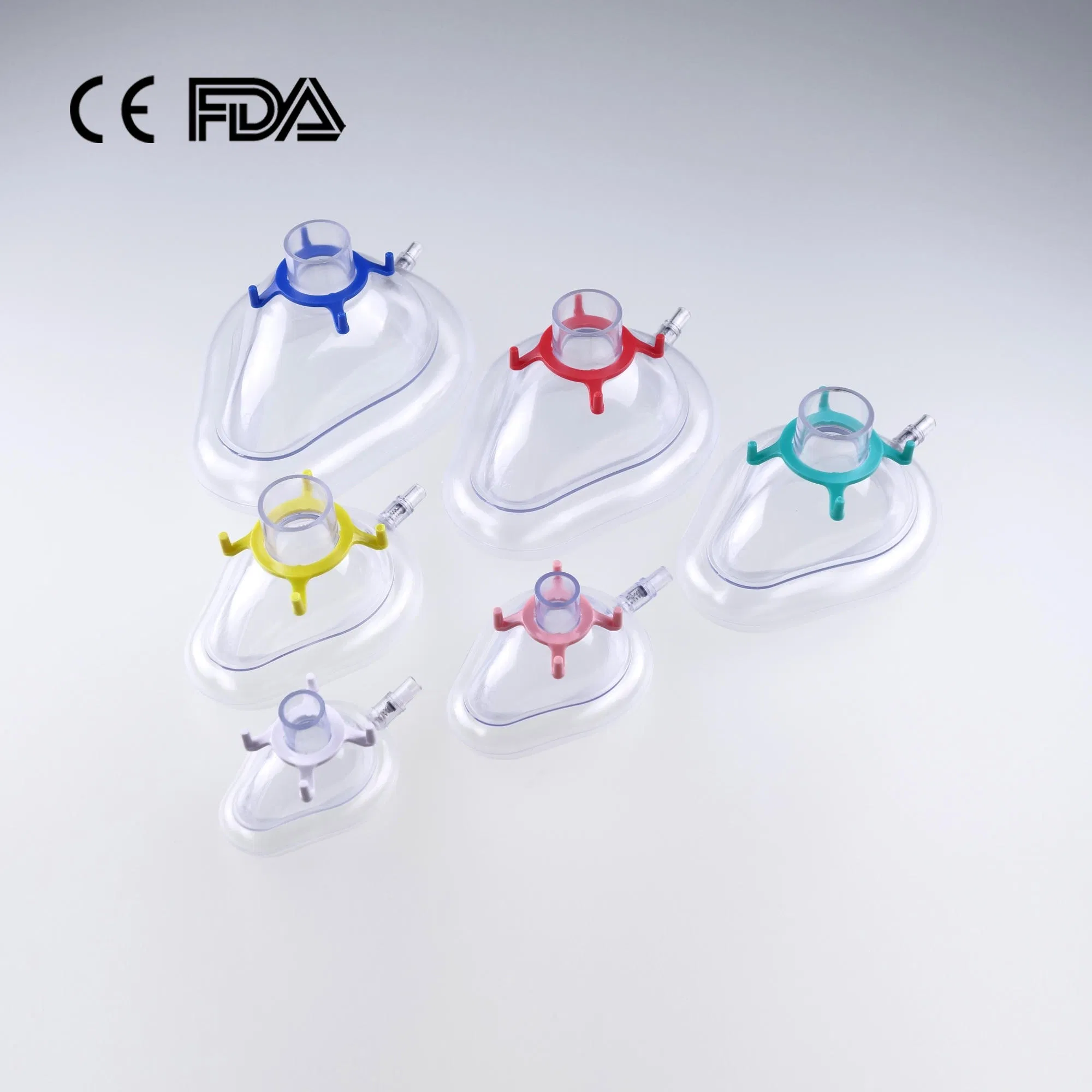 Disposable Medical Surgical PVC Air Cushion Anesthesia Mask with CE FDA