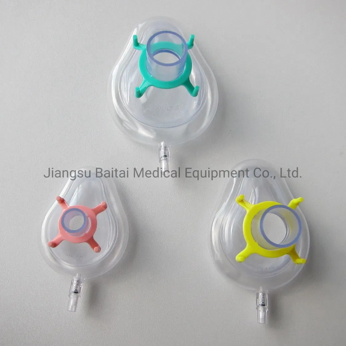Disposable PVC Anesthesia Face Mask with Valve, Latex Free