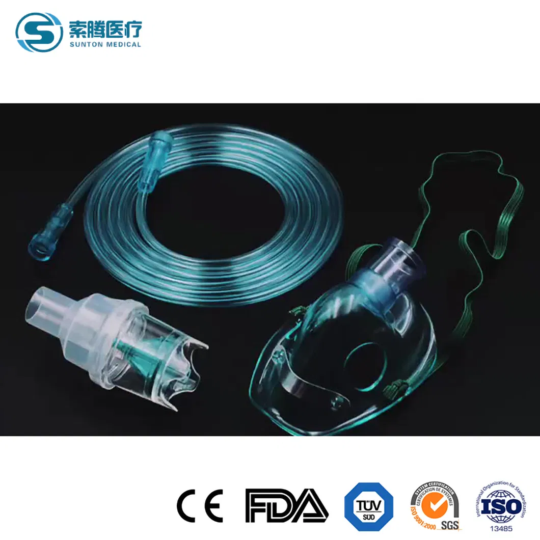 Sunton China Medical Nebulizer Mask Manufacturer 50*39*35cm Adult XL Nebulizer Mask in Stock Wholesale Medical Adult Therapy Nebulizer Mask Mask Oxygen with Bag