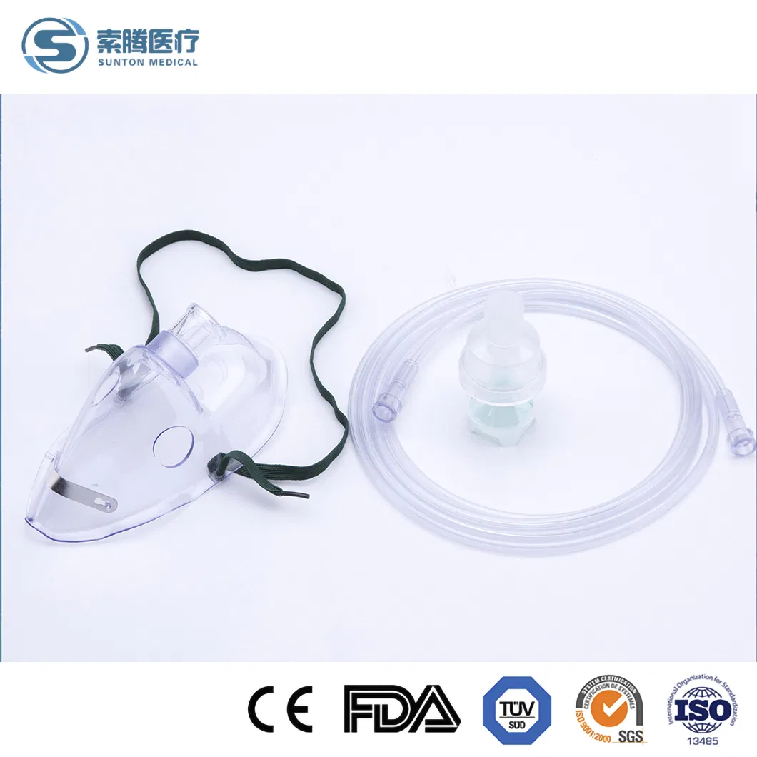 Sunton China Medical Nebulizer Mask Manufacturer 50*39*35cm Adult XL Nebulizer Mask in Stock Wholesale Medical Adult Therapy Nebulizer Mask Mask Oxygen with Bag
